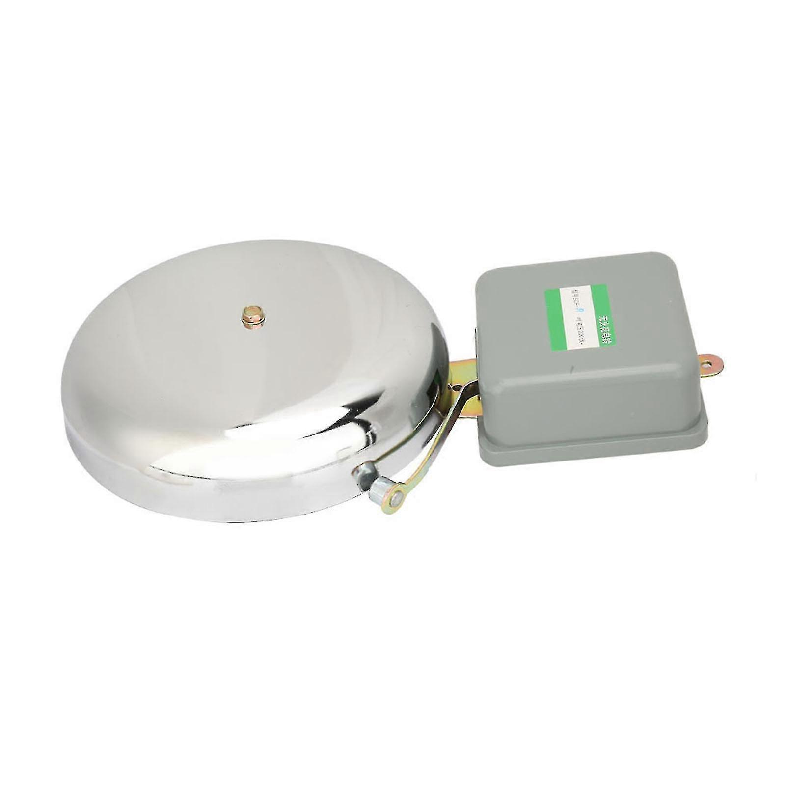 جرس الوقت الدائري الكهربائي 8 بوصة من الفولاذ المقاوم للصدأ - 220 فولت 35 واط