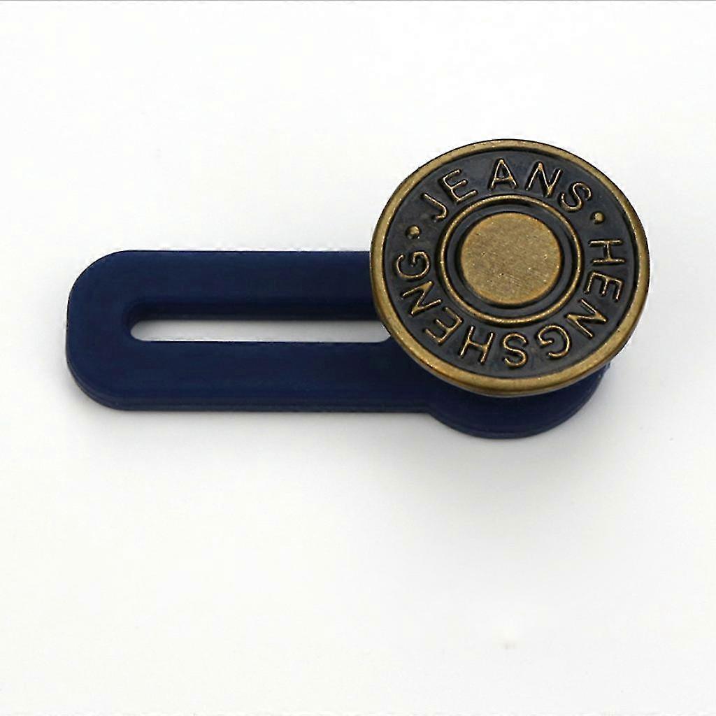 12 PCS Pants Extender Button for Jeans, Collars, Cuffs No Sew Metal Retractable Buttons for Extender Jeans Pants
