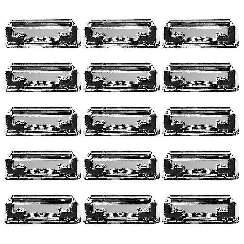 15pcs Clipboard Clips Mountable Metal Clip Spring-loaded File Folder For School