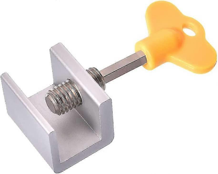 Window Locks 4 Pack Adjustable Sliding Door Lock With Key Aluminum Window Security Safety Locks For Kids & Pets Window Locks For Sliding Windows Windo