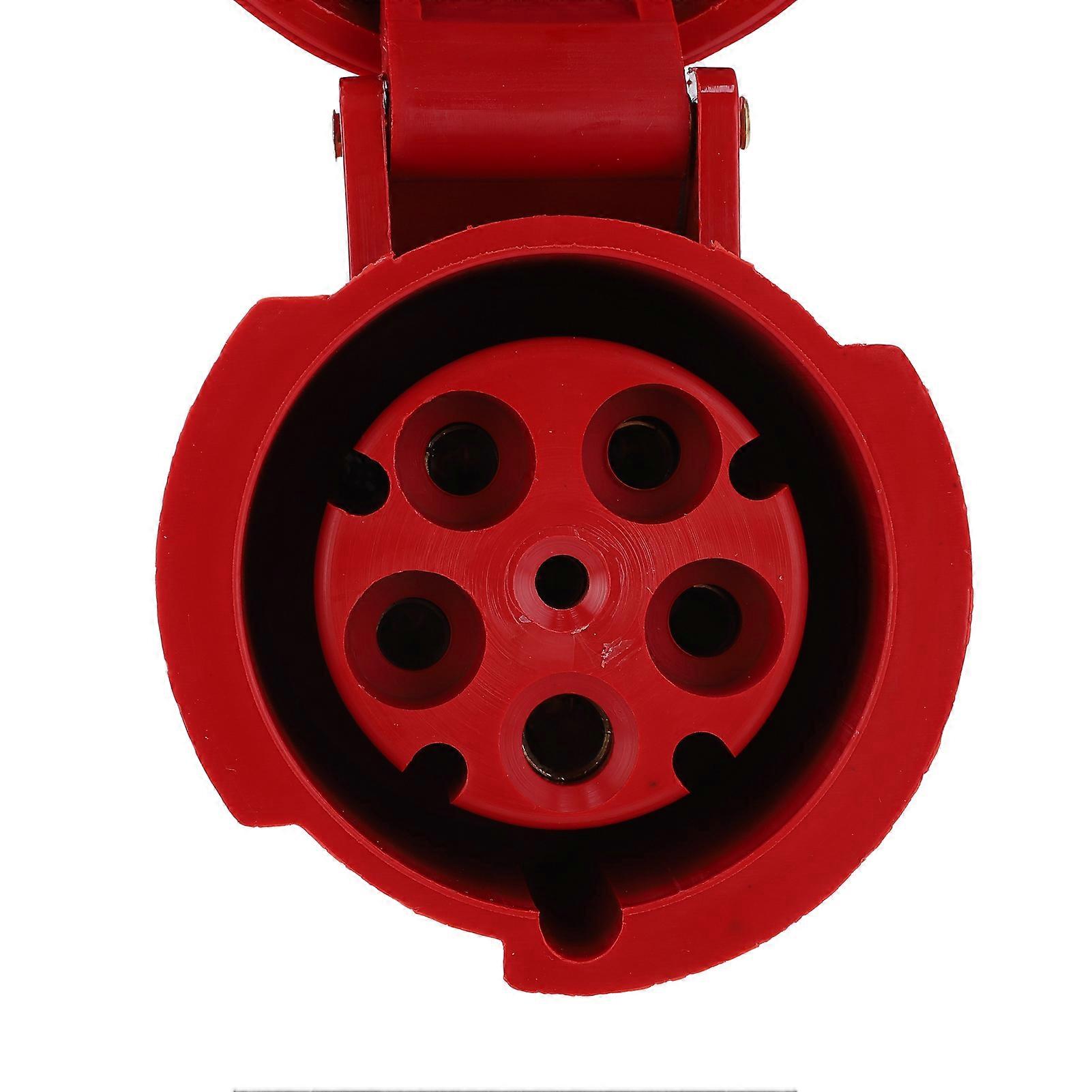 63A 5Pin Industrial Plug Power Connector 3 Phase 5 Wires IP67 Waterproof 380-415V 3P+E+N