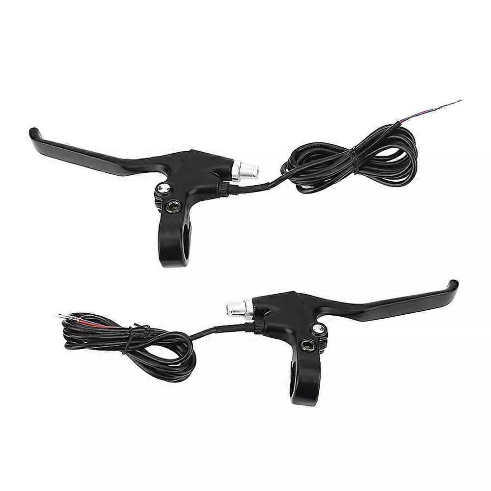 1 Pair E-bike Mechanical Brake Levers Electric  Part With Parking ButtonBZbb js