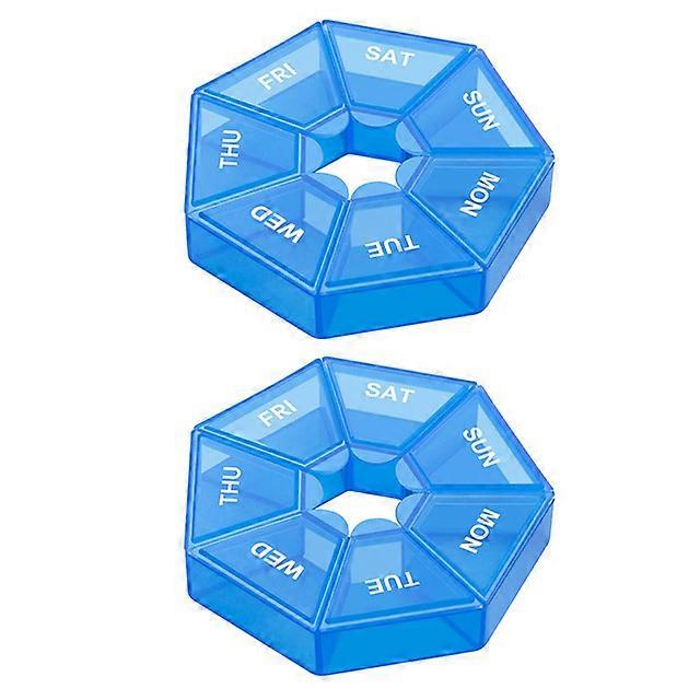 2pcs  Days Pill Medicine Box