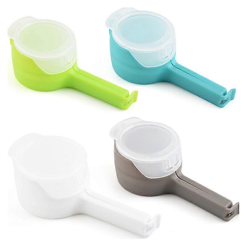 Food Storage Sealing Clips with Spouts, 4 Pcs Food Bag Clips, Moisture Pr
