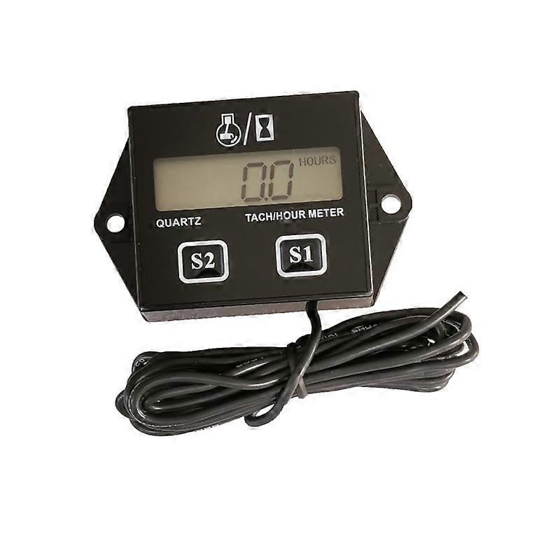 Digital Tachometer, Maintenance Reminder, Replaceable Battery, Auto Shutoff, Use for Lawn Mower Tractor Generator Marine ATV Snowmobile and Equipment