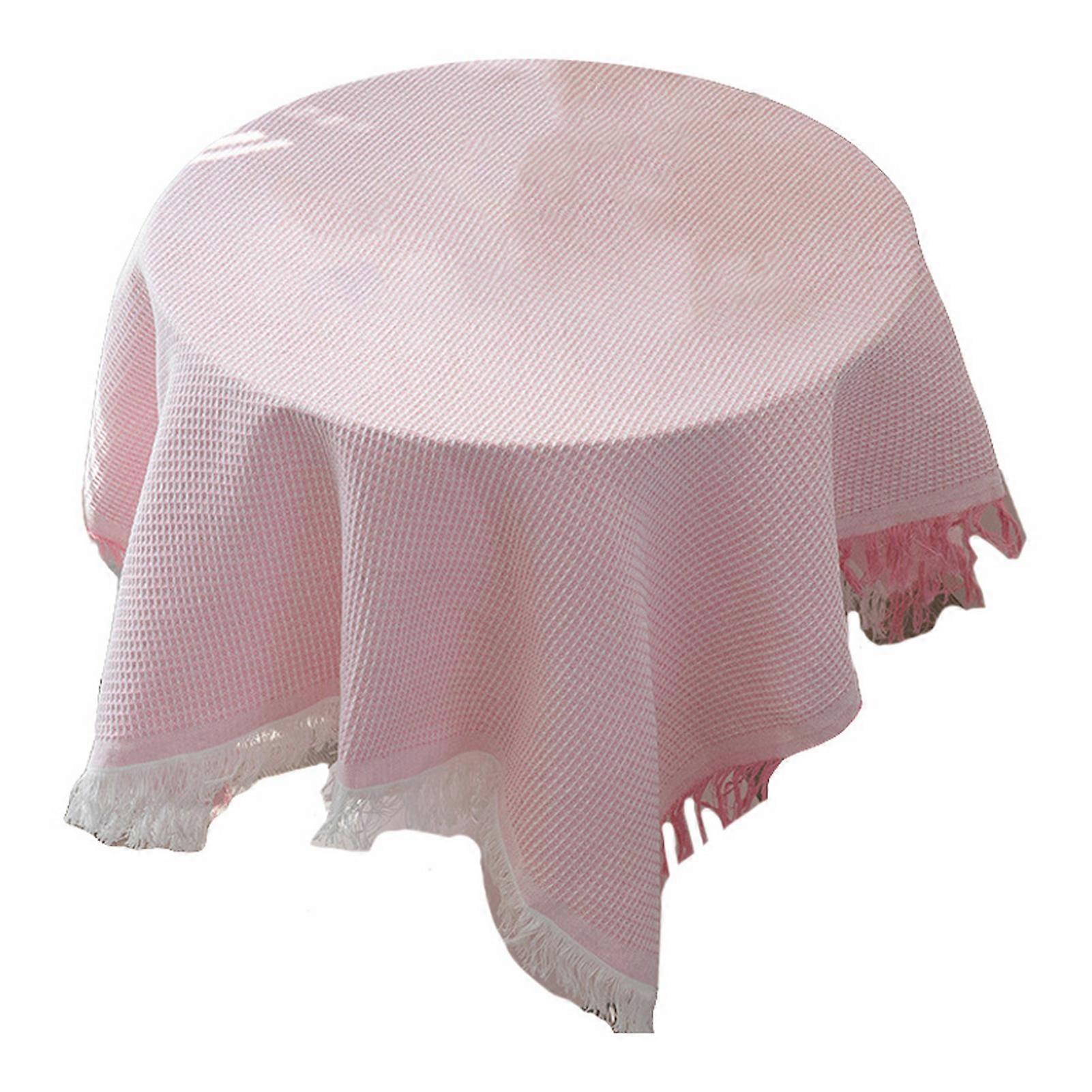 Tablecloth Tassel Design Heat Resistant Breathable Washable Non Pilling Non-slip Table Cover for Dining Room KAESI