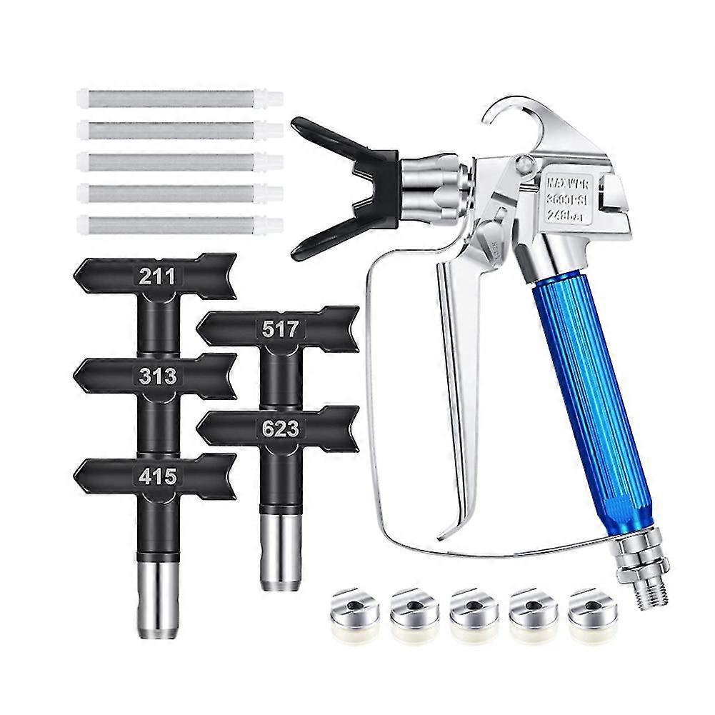 12PCS Airless Paint Sprayer Machine with Nozzle Tips and 5 Airless Paint Filter for Airless Sprayin