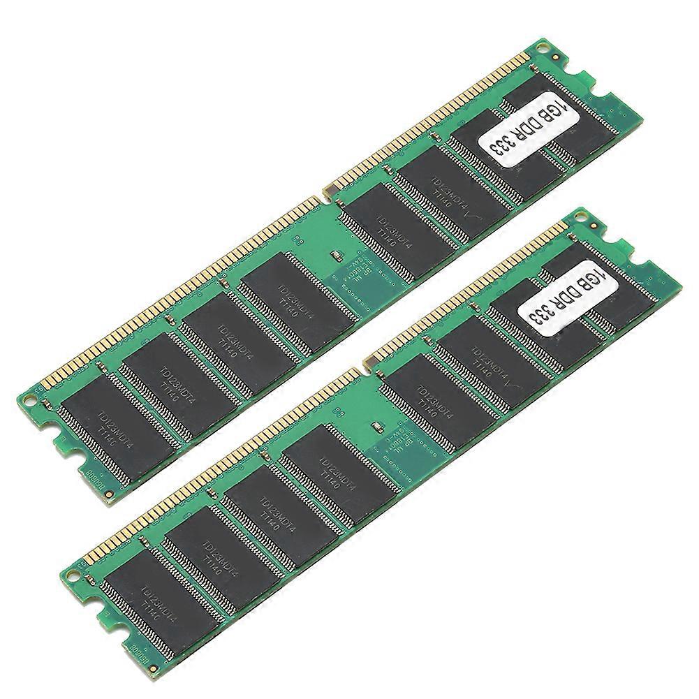 2Pcs Memory Module Desktop DDR 333MHZ PC?2700 16 Grains on Both Sides for AMD Computer Hardware YEMMA
