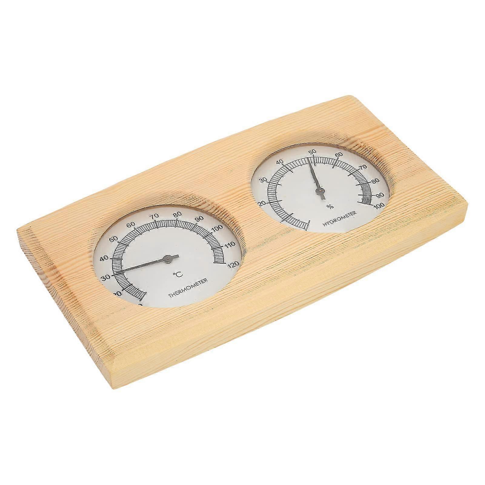 Temperature Humidity Meter, Compact Size, Wall Mounted, Simple Style, Clear Display, Pointer, Hygrometer, Thermometer For Indoor Use