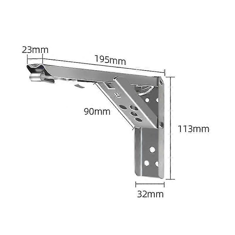Triangle Folding Angle Bracket Heavy Support Adjustable Wall Mounted Shelf