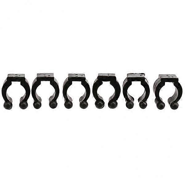 4x6pcs kleine Kunststoff Queue Clips Runde Ersatz Queue Clips für Queue Racks schwarz