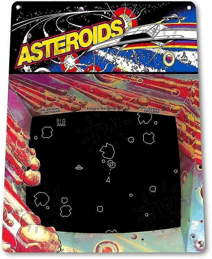 Asteroids Classic Arcade Marquee Game Sign