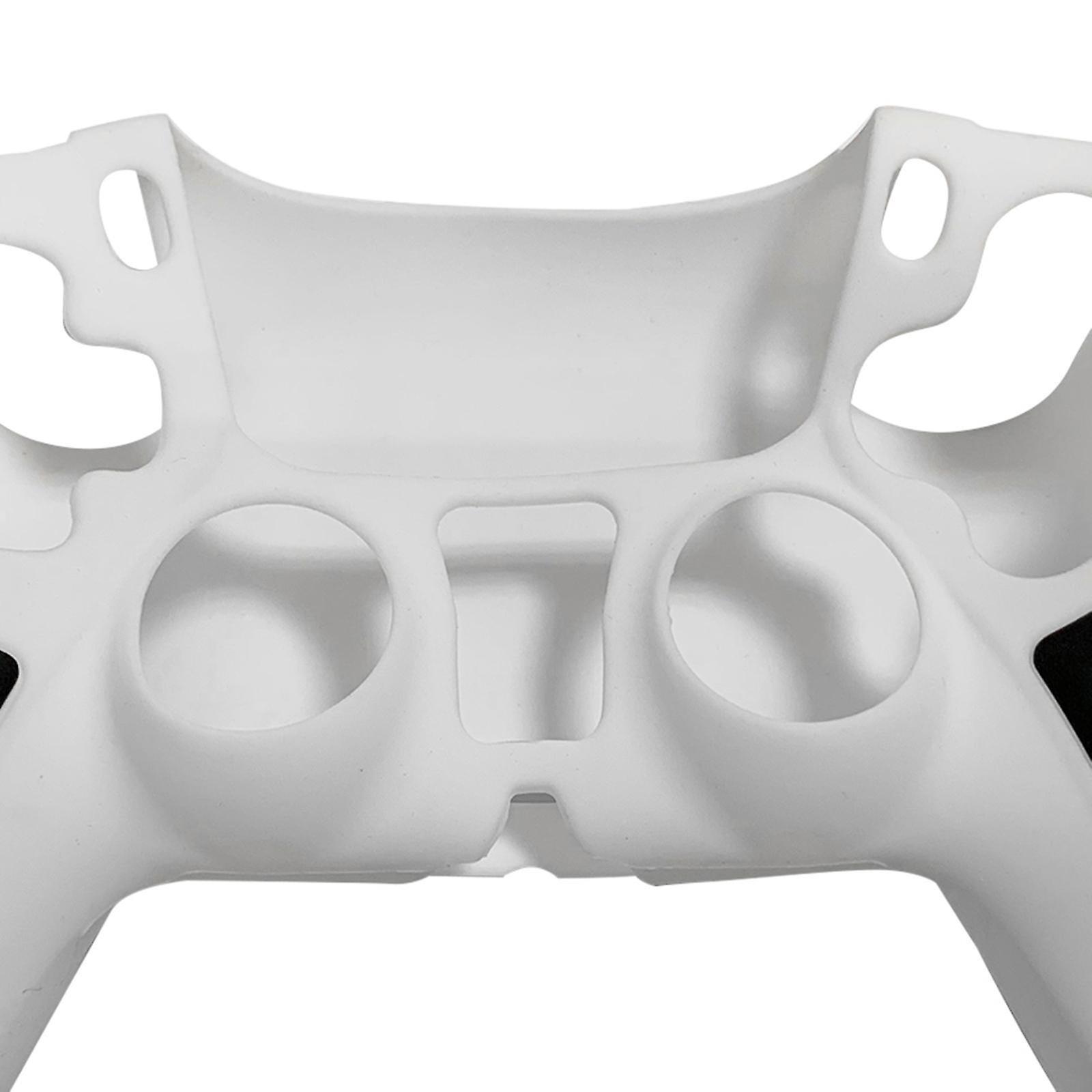 Silicone Gel Controller Cover Skin Protector Compatible for 5 Controller - White