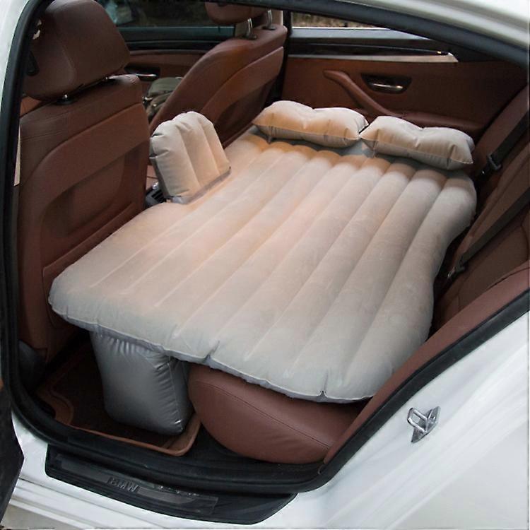 Car Travel Bed Automotive Air Inflatable Mattress Camping Sofa Rear Seat Rest Cushion Rest Sleeping Pad With Hand Pump Universal
