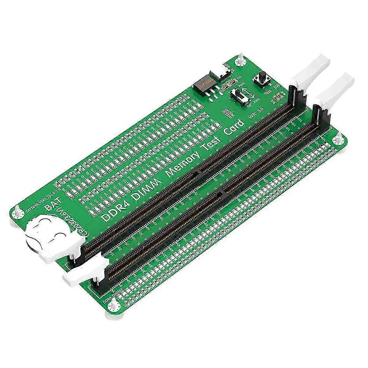 DDR4-hukommelsestester med lang lås, stationær computer DDR4-hukommelsestestkort med LED-indikatorer til stationær computer
