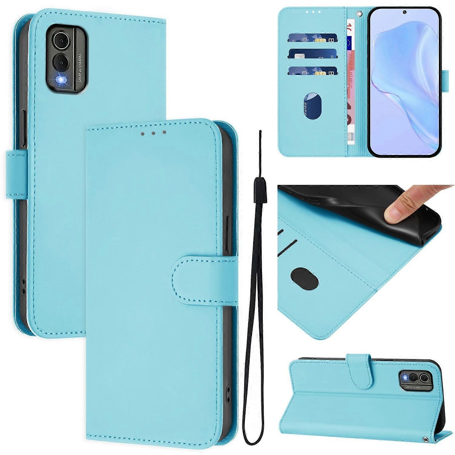 Solid Color PU Case For Nokia C32