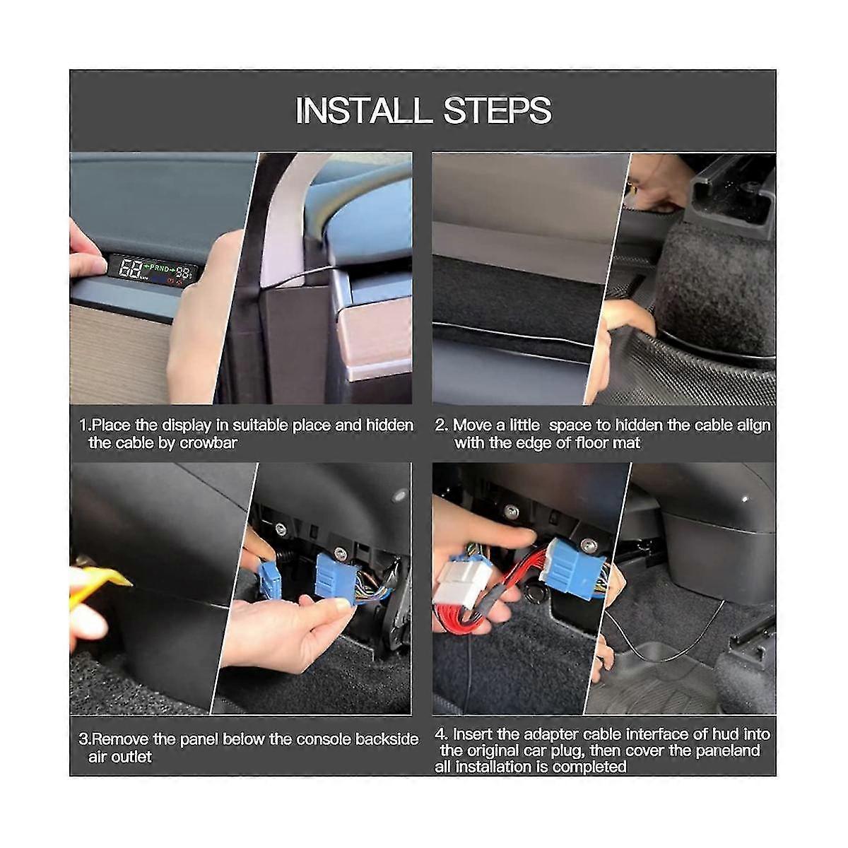 For Model Y 2021-2023 Hud Head-up Display Electronics Digital Speedometer Car Accessories