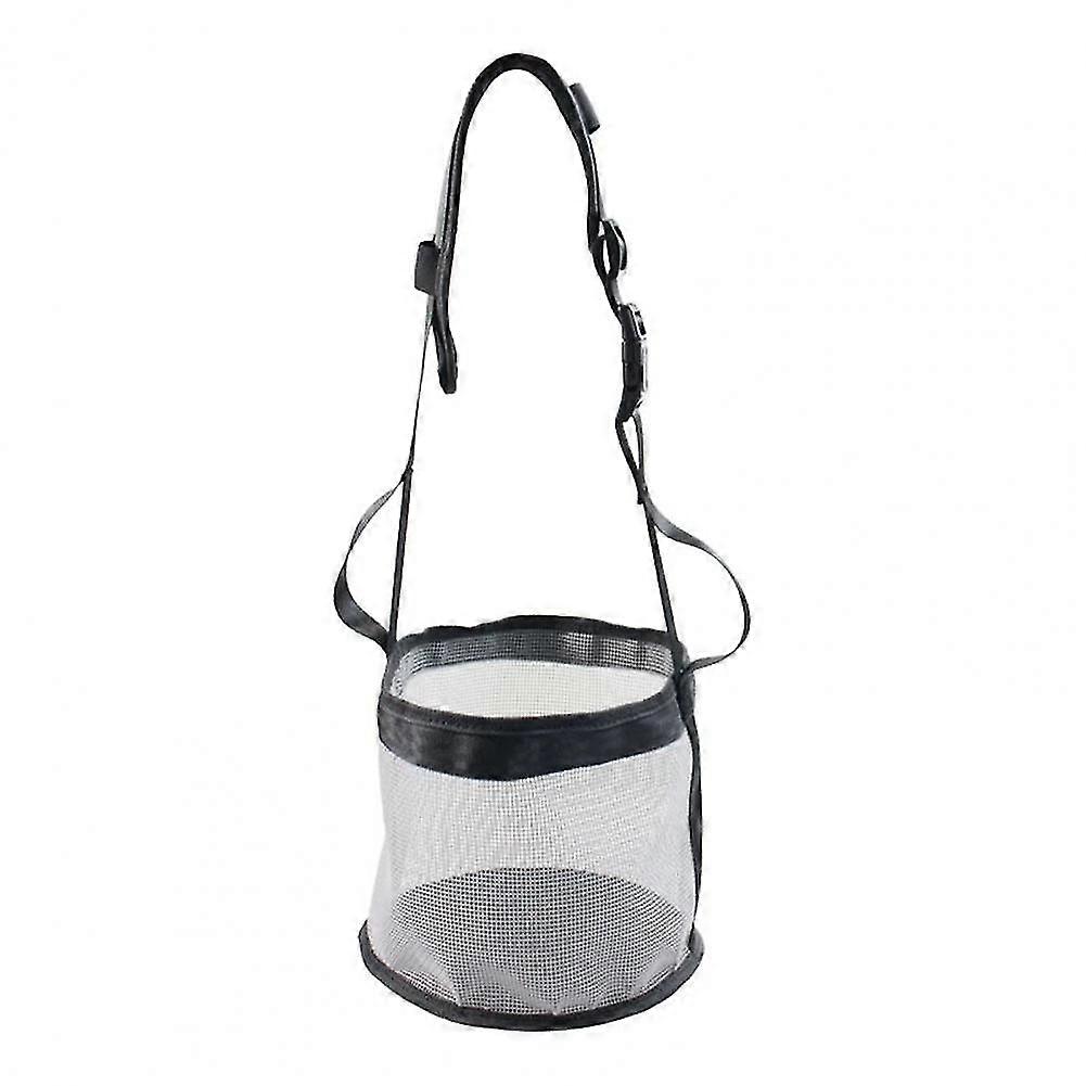 Horse Feed Bag, Strap Mesh Nose Feed Bag With Spill Proof Design For Feeding Grain Powder Supplement
