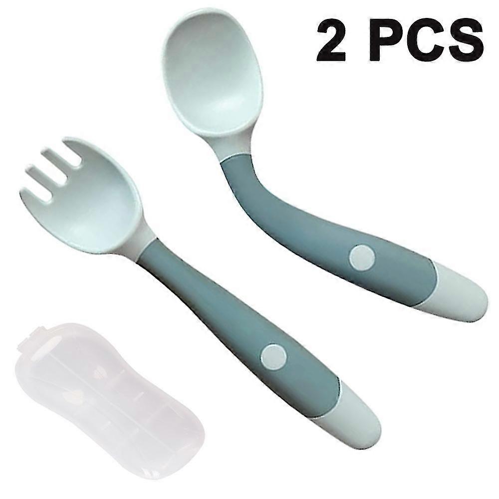 Baby Utensils Spoons Forks With Travel Safe Case For Babies