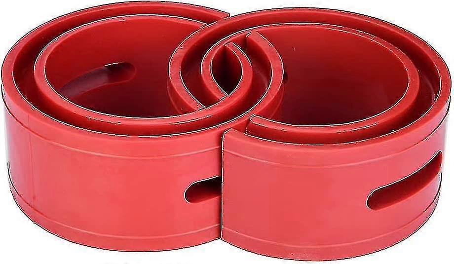 2pc Red Car Shock Absorber,  Buffer Spring Bumper Cushion Type  (red)(b)