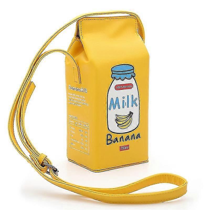 Cross Body Bag With Milk Box Shape