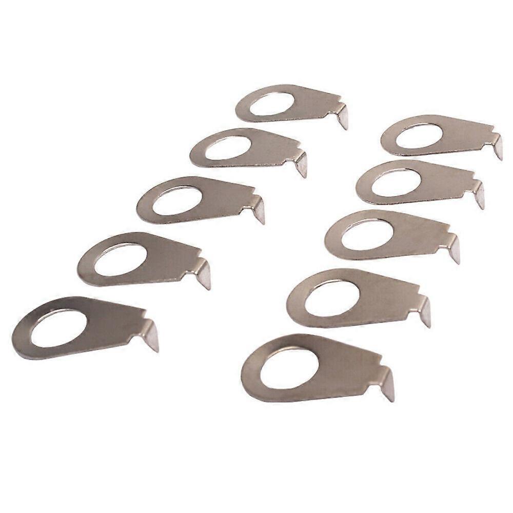 10Pcs Metal Guitar Knob Pointer Plates Indicator Chrome for Gibson Les Paul