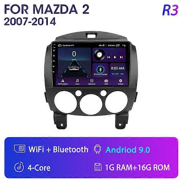 For Mazda 2 2007-2014 2 Din Android 11 Car Radio Multimedia Player Stereo Navigation with BOSE Carplay Speakers Head Unit Video