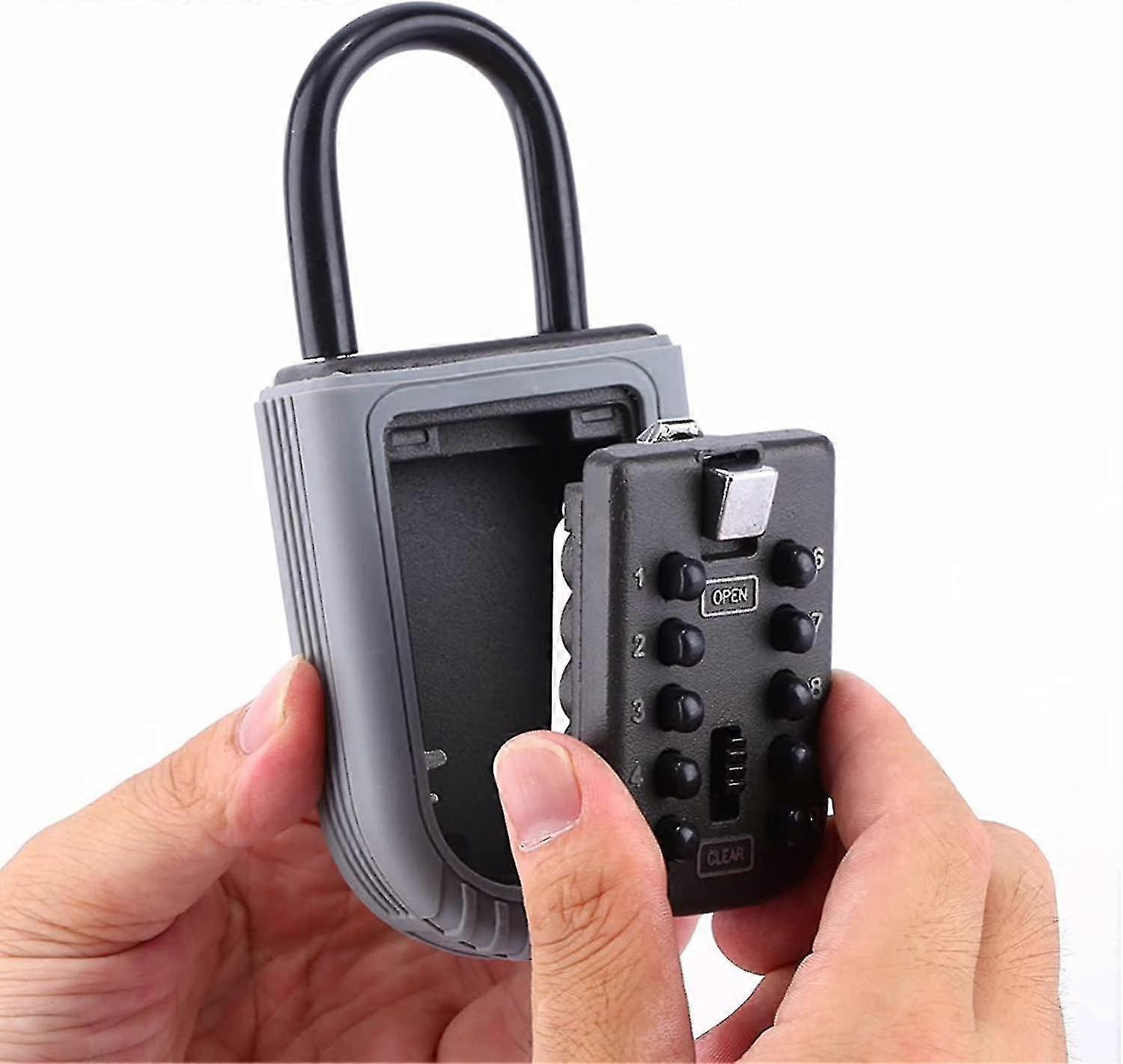 Outdoor Security Key Box Mini Portable Security Key Box With 10 Digit Code Waterproof Key Box
