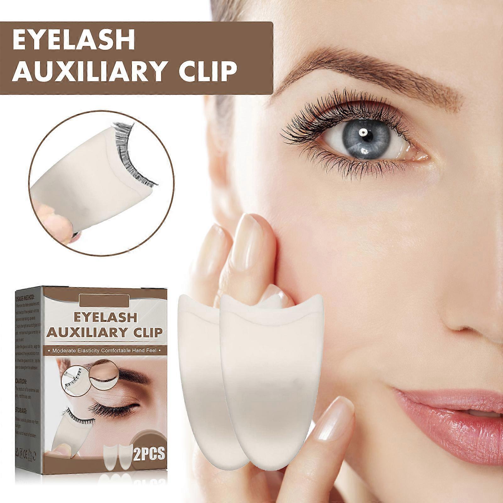 Eyelash Applicator Tool - False Eyelash Tool with Clip Design More Convenient to Wear Lashes, 2PCS Eyelash Tweezers for False Lashes