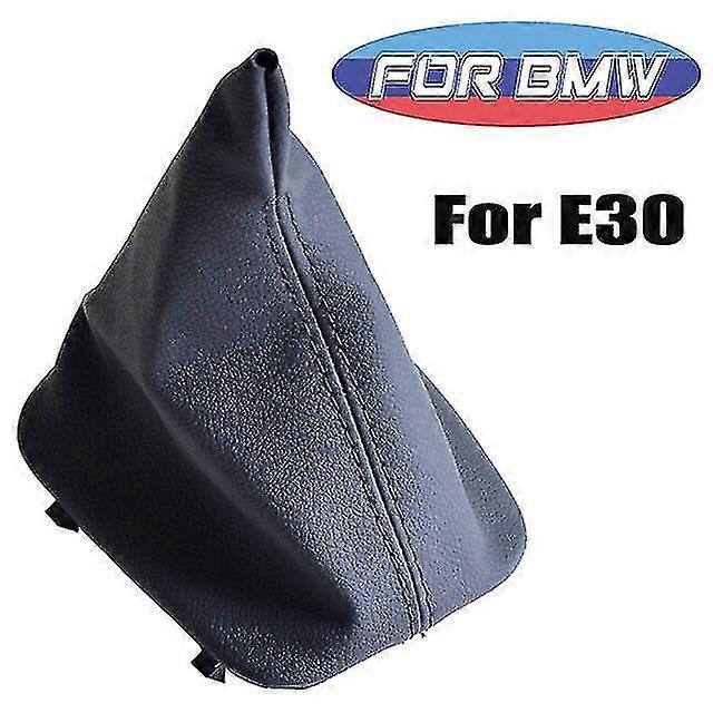 Manual Leather Car Shift Gear Knob Lever Gaitor Boot Cover Frame Compatible With Bmw E81 E92 E87 E88 E90 E91 E92 E93 E30 E36 E46 E39