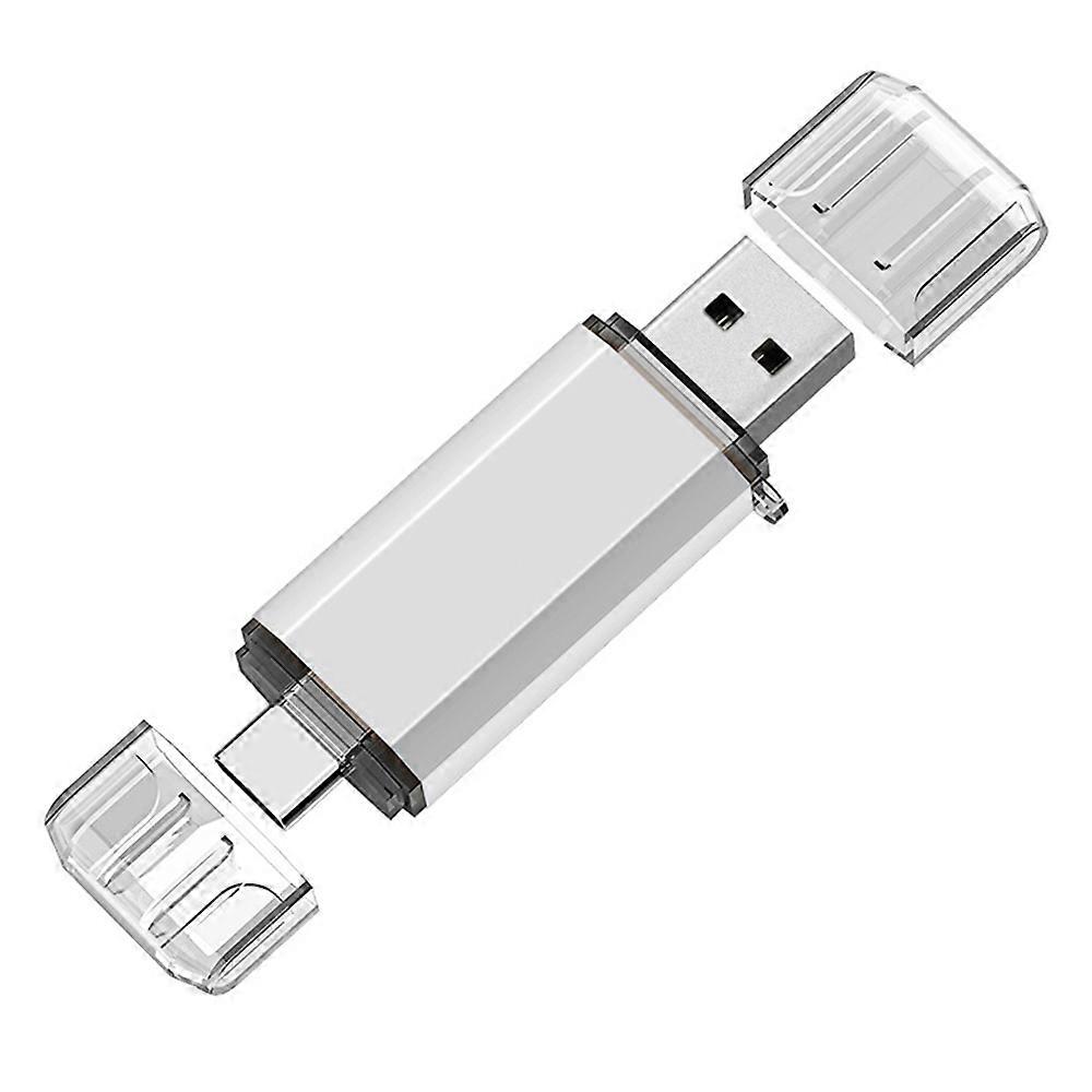 U disk 128G mobile computer dual-use 64G rotary USB high-speed TYPE-C64G car USB for Android Smartphone, Computers, MacBook, Tablets, PC