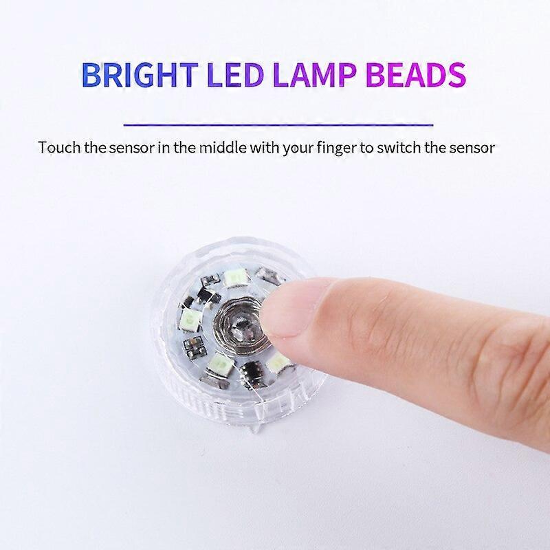 Universal Car Mini Led Touch Switch Light Auto Wireless Ambient Lamp Portable Night Reading Light Car Roof Bulb Interior Light Motor Vehicle Lighting