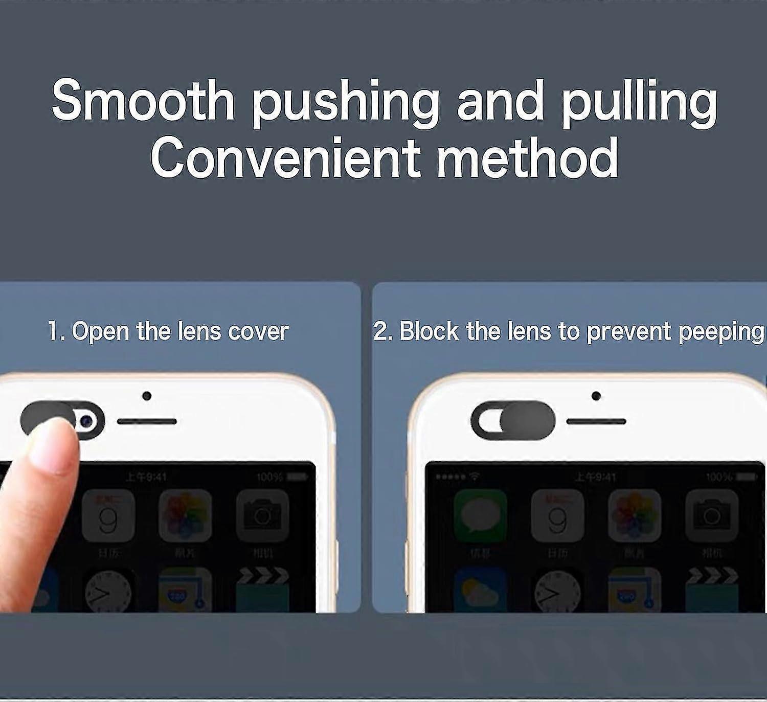 Cover Webcam Metallica 0,6 Mm - Ultra Sottile, Scorrevole, Per Laptop, MacBook, Tablet, 2 Pezzi - Foto 11