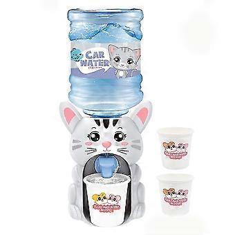 Mini Water Dispenser For Children Kids Gift Cute Cold/warm Water Simulation Cartoon Kitchen Toycat