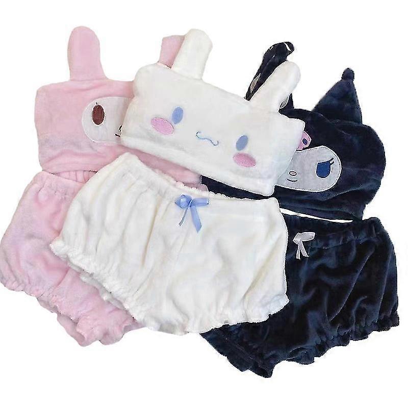 2023 kawaii أنيمي كيتيس كورومي ميلودي Onpompurin الشتاء أفخم دافئ فتيلة بيجاما ملابس النوم تناسب هدية عيد ميلاد عيد الميلاد