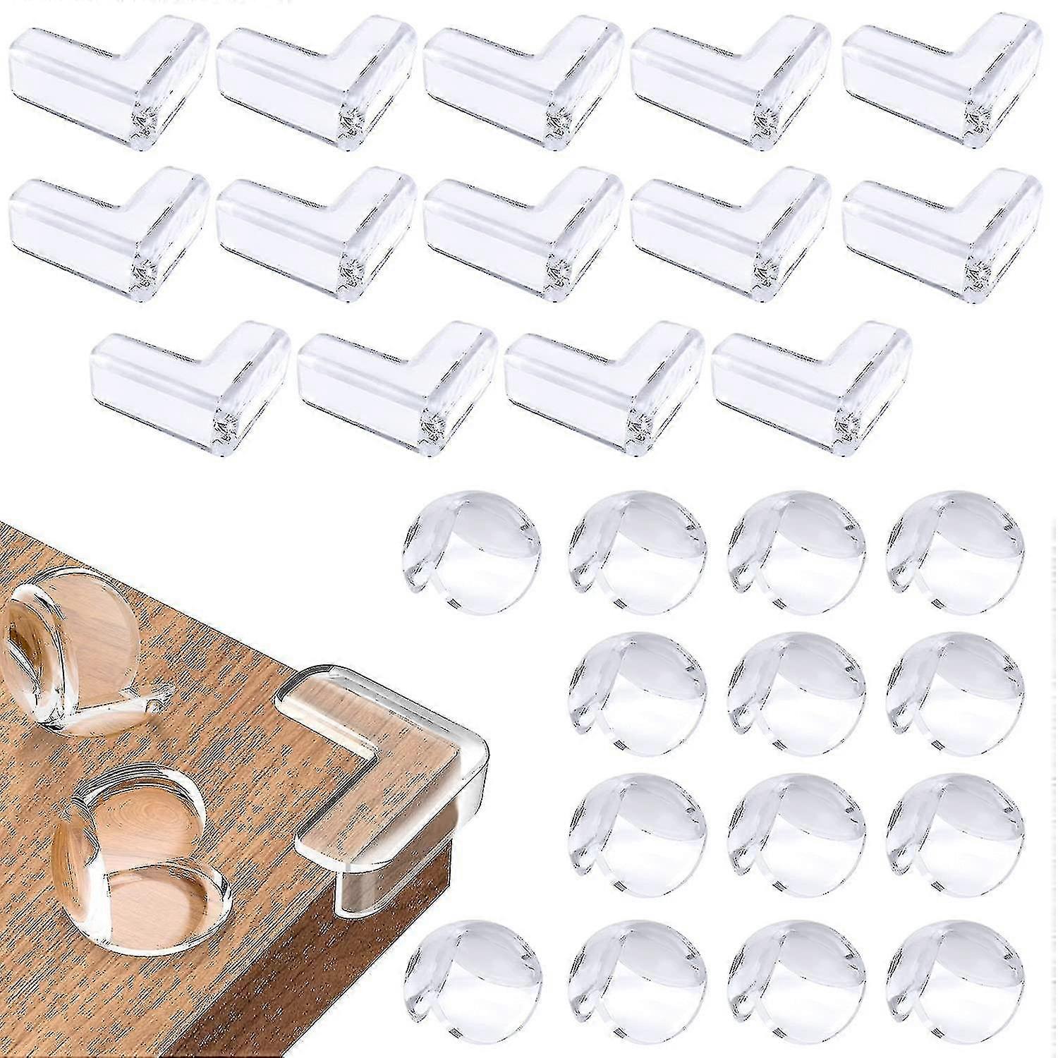 Proteção de canto 28pcs e proteção de borda, para cantos de mesa e móveis, criança