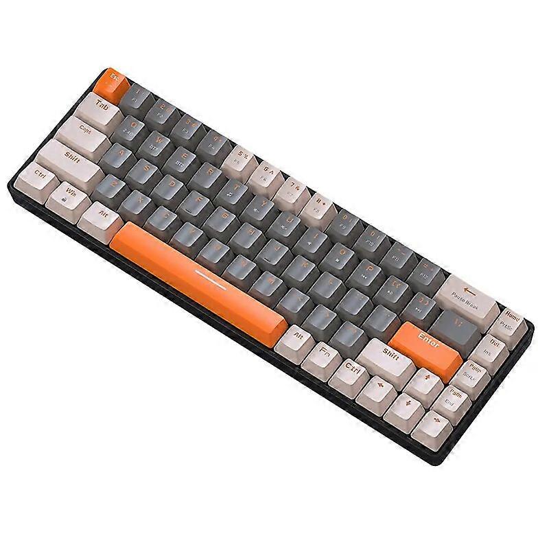 K68 Keyboard Gaming Mechanical Keyboard 2.4G Wireless BT Bluetooth Wireless Gaming Computer Keyboards Gamer Keyboard Keycaps