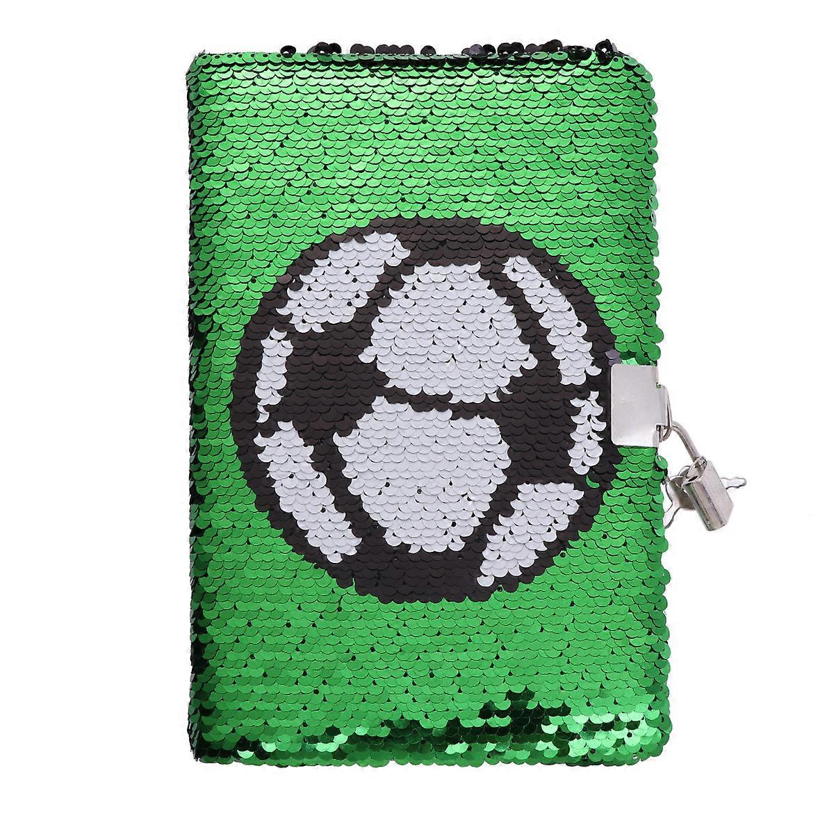 Passer Boys Fotball Sequin Journal Sequin Notebook Diary Notebook Lock Journal Kit