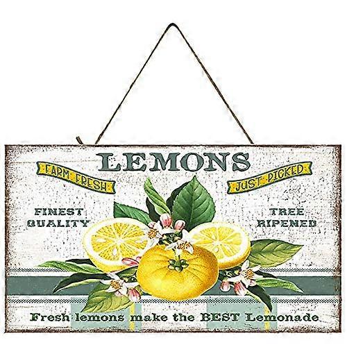 Lemons Handmade Wood Sign