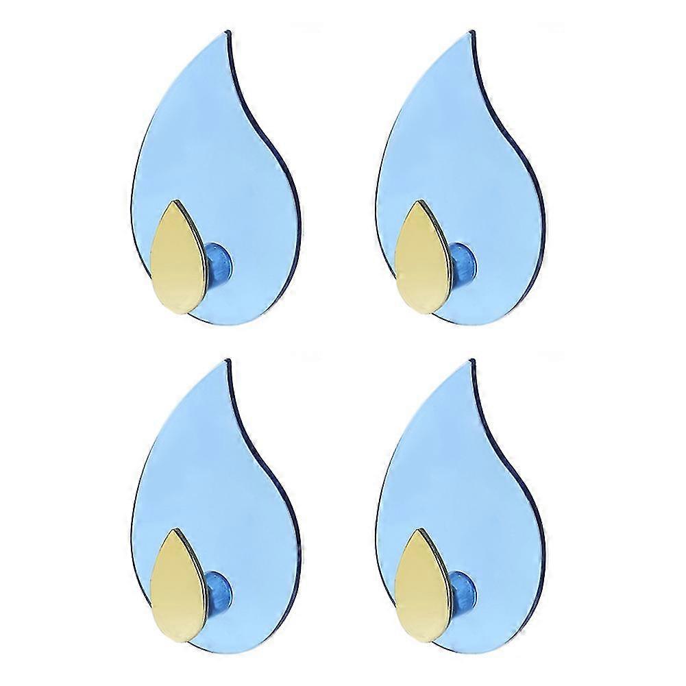Traceless Strong Hooks Creative Water Drop-shape Hooks Non-perforated Wall Hanging Sticky Hooks Home Finishing Coat Hooks