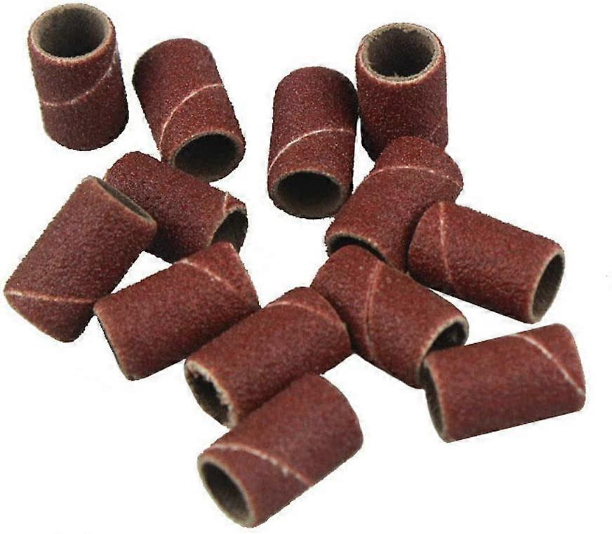 Pack of 100 sanding sleeves, sandpaper rings, polishing tool for removing rust, polishing