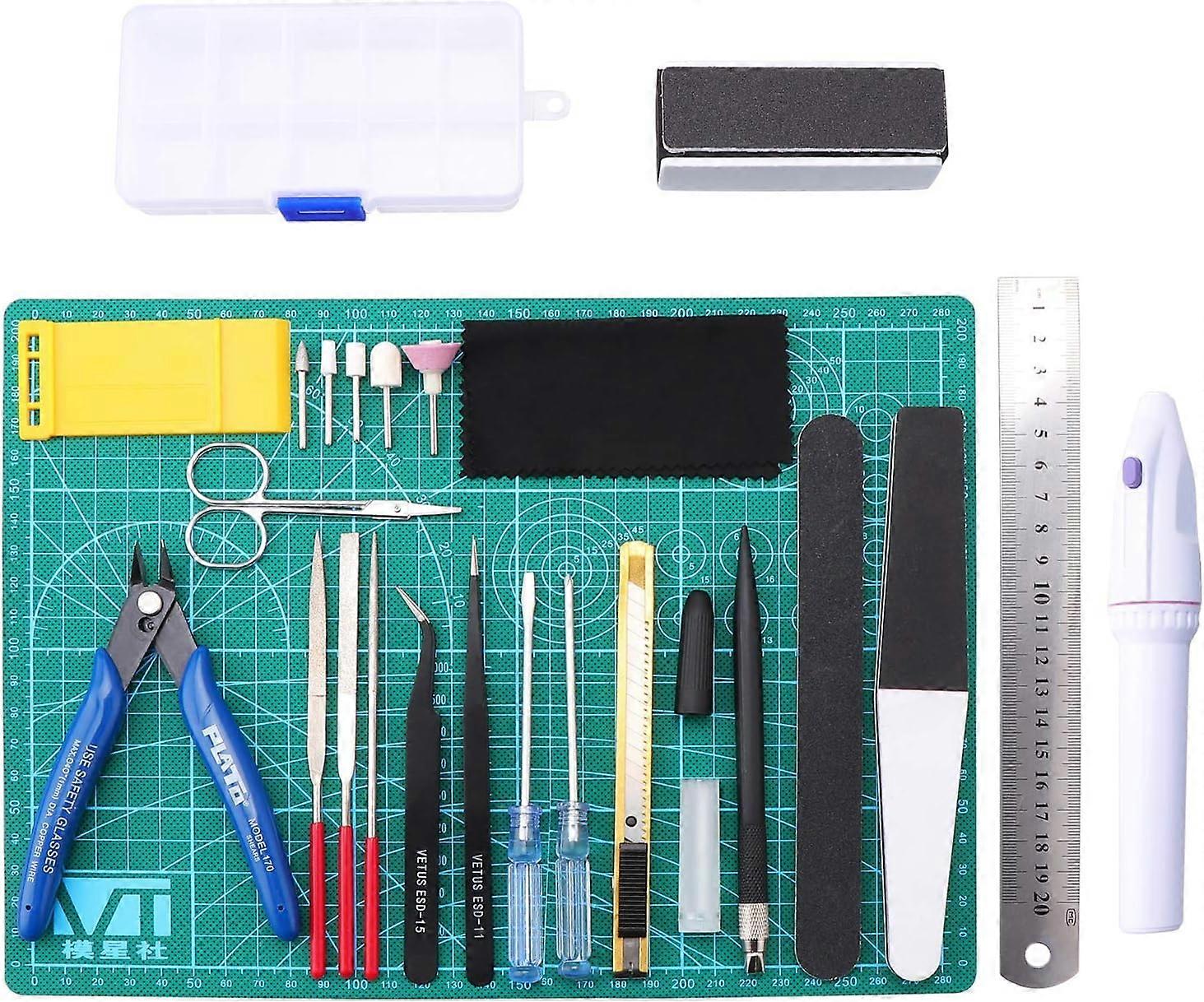 26PCS modellering tools, Gundam modeler basic tools craft set, bandai hobby voor auto model assembleren kit