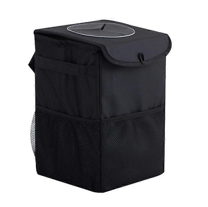 Car Trash Can With Lid,Leak-Proof , Waterproof Car Garbage Can