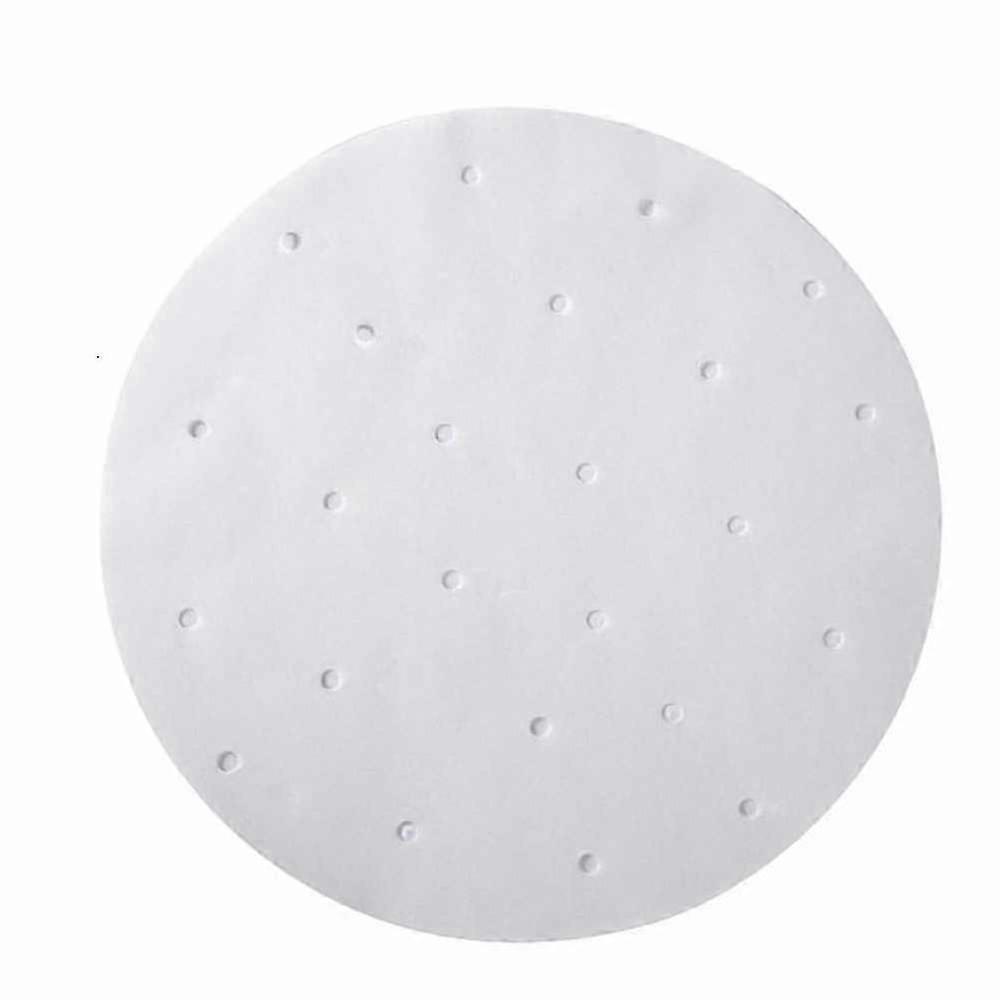 400pcs forros air fryer 7,5 polegadas bambu vapor papel antiaderente