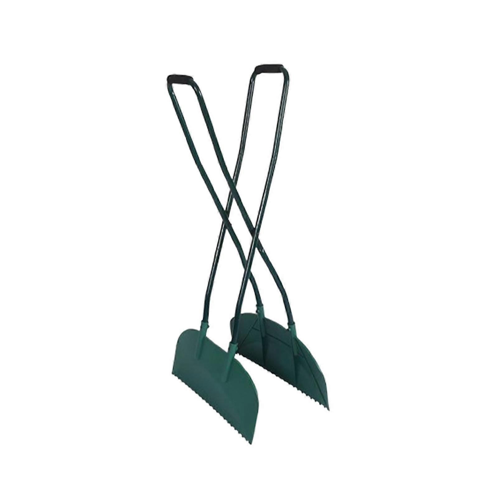 ロングハンドル付きリーフグラバーリーフスクープ使いやすいヤードツールリーフコレクターソリッド