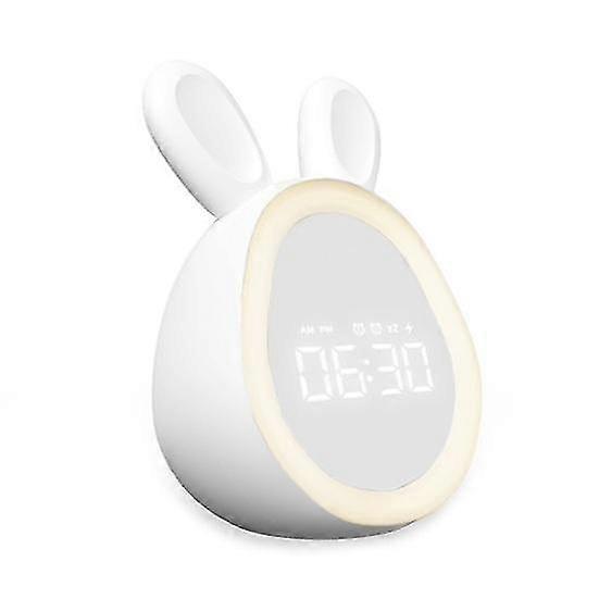 Alarm Clock Volume Brightness Adjustable Rechargeable Large Display Desktop Digital Clock
