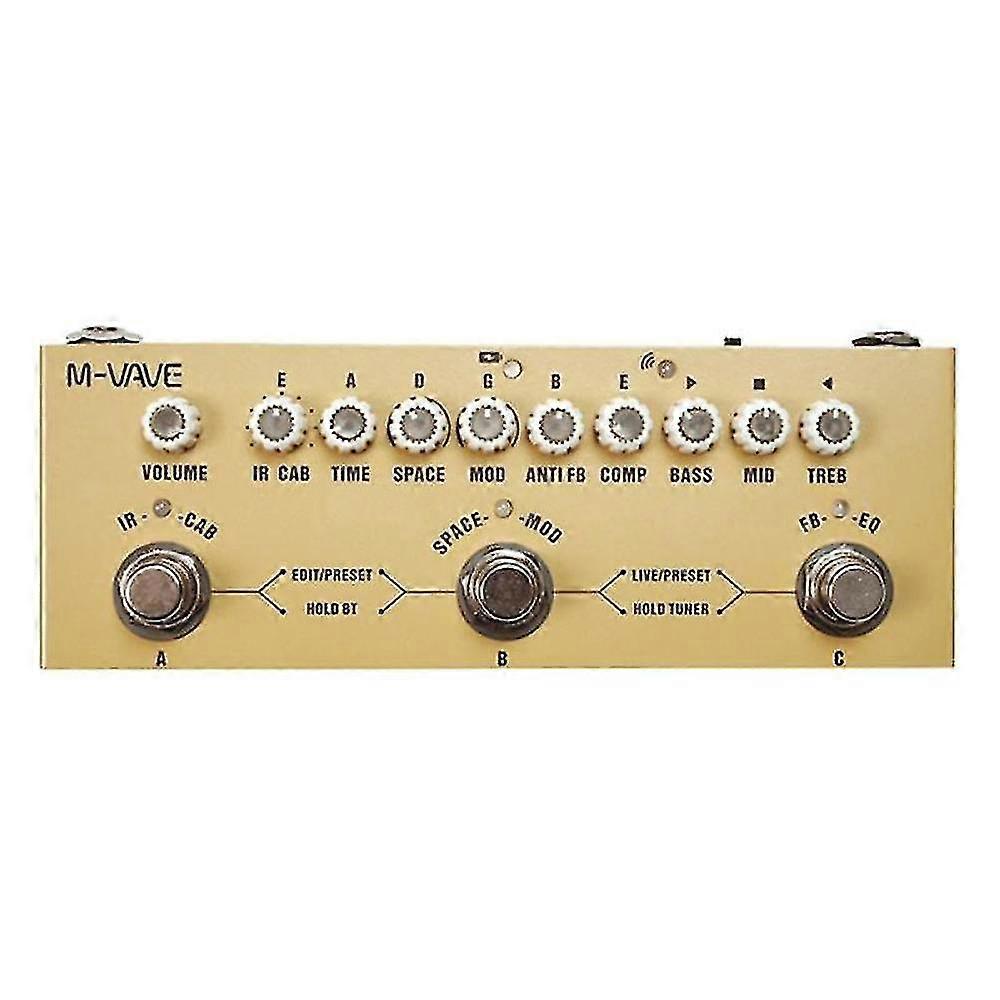 Cube-baby Rechargeable Multi Effects Pedal For Acoustic Guitar Recording Audio Interface Function