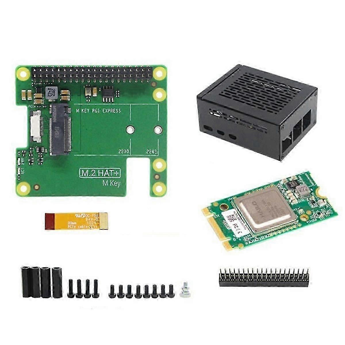 Til 5 Ai Kit M.2 Hat+ Al Accelerationsmodul + etui 13 Tops Gen3 Til Robotteknologi Hjemmeautomatisering