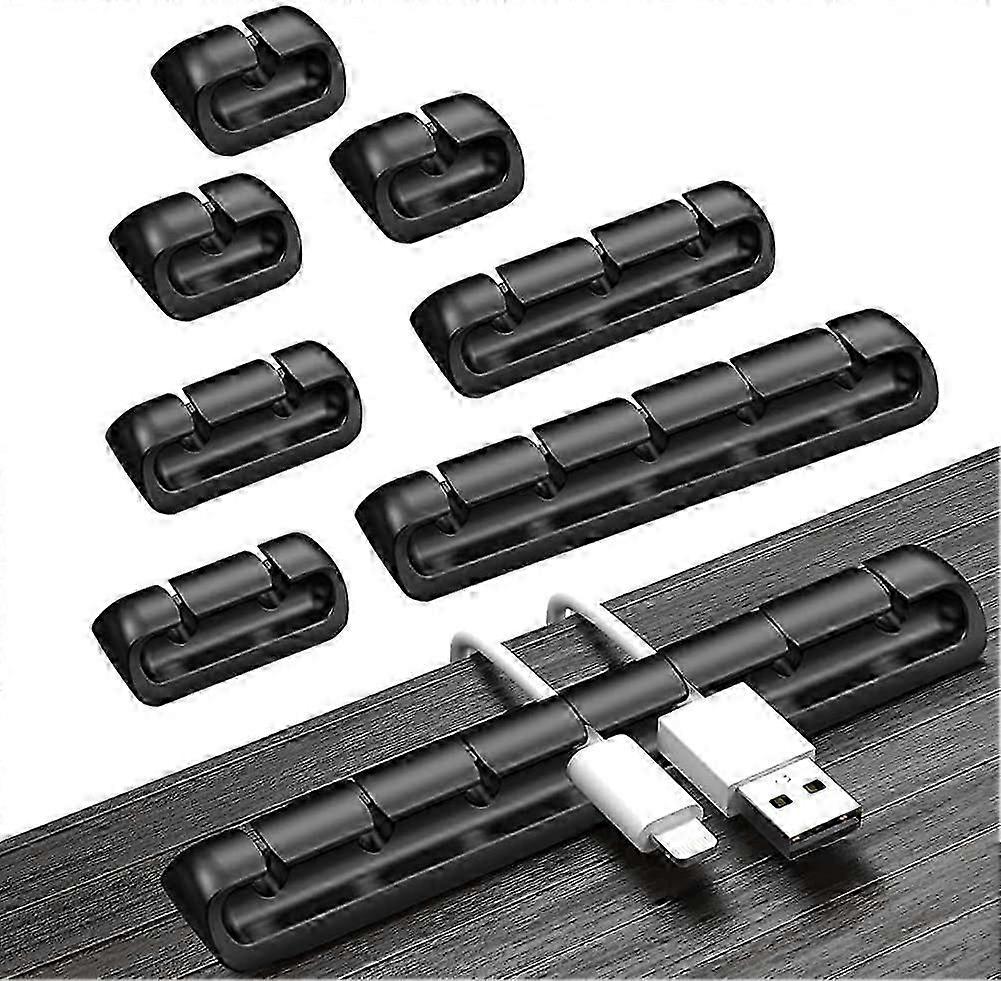 Cable Clip, 8 Pcs Desktop Cable Management, Desktop Cable Tidy, Cable Organizer