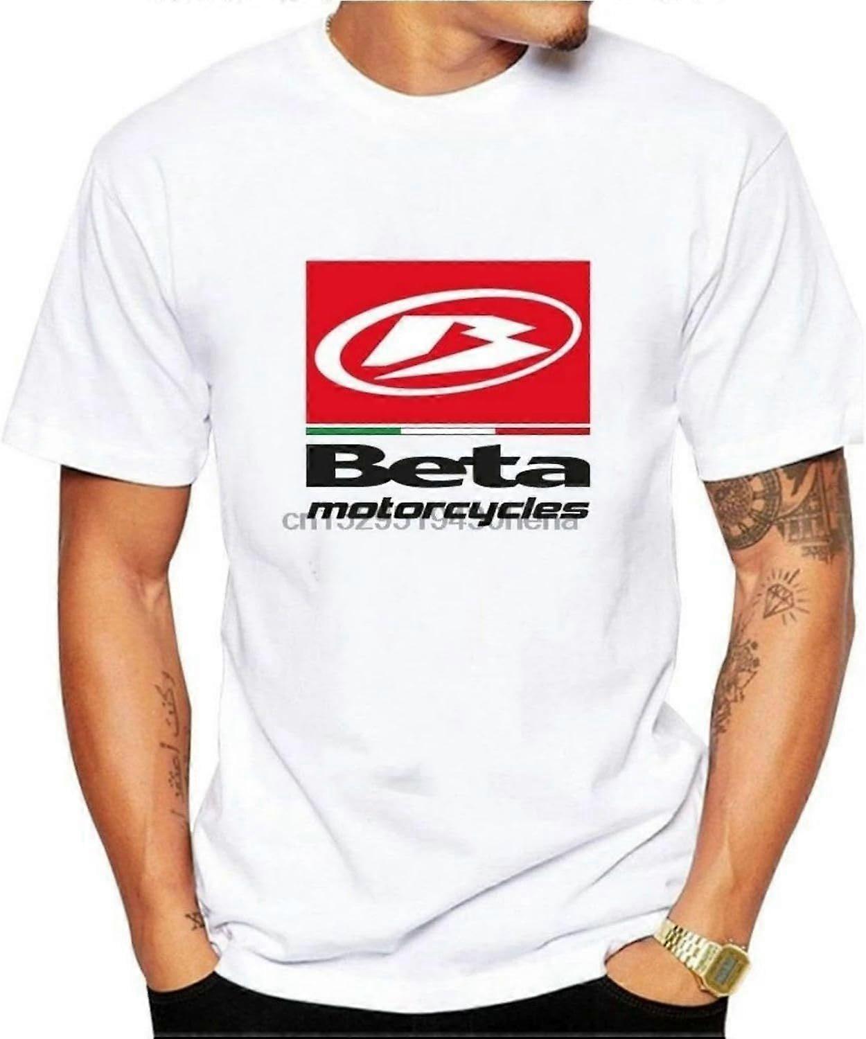 Beta-závodní-logo-tištěné-grafické-pánské-módní-kulatá-výstřih-trička v 6 velikostech